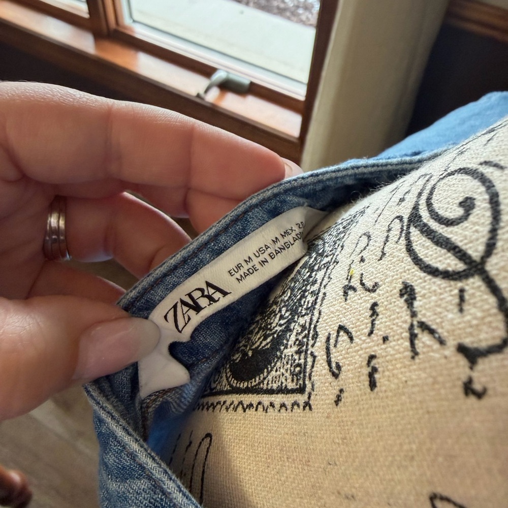 Zara Denim Chambury Mini Tiered Dress - Picture 7 of 7